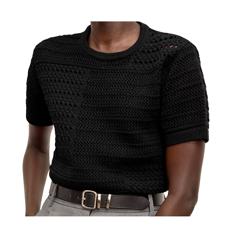 M.m.LaFleur Women's Sina Top - Crochet Knit