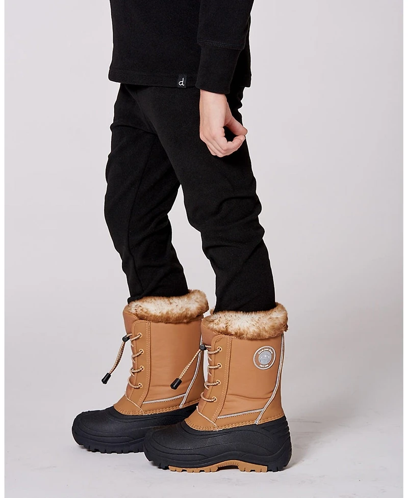 Deux par Kids Unisex Winter Boots Brown Sugar with Removable Liner - Toddler|Child