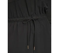 Calvin Klein Women's Collared Long-Sleeve Sheath Dress