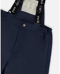 Deux par Girl Two-Piece Discover Snowsuit with Printed Jacket Navy Blue - Toddler|Child