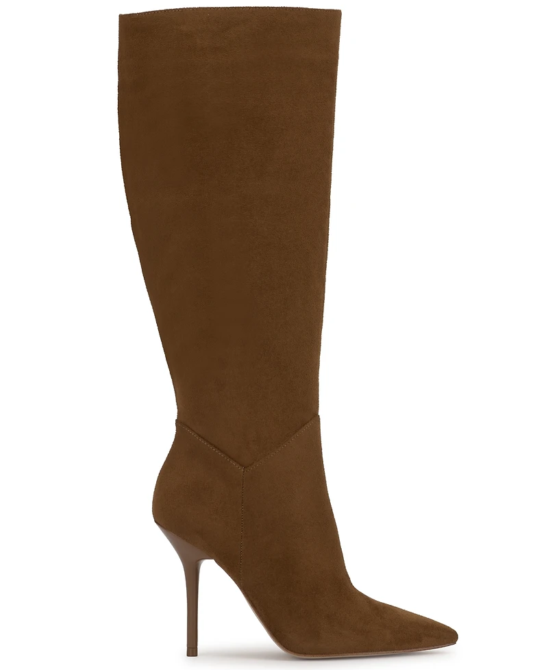 Jessica Simpson Women's Lovienn Stiletto Knee-High Wide-Calf Dress Boots