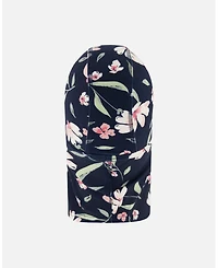 Deux par Girl Brushed Jersey Balaclava Navy Flower Print - Toddler|Child