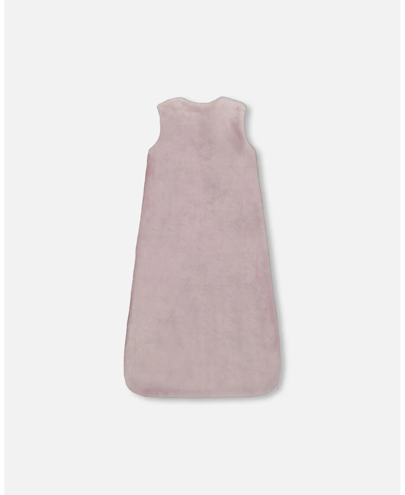 Deux par Baby Girls Plush Sleep Sack Neutral Purple - Baby|Toddler