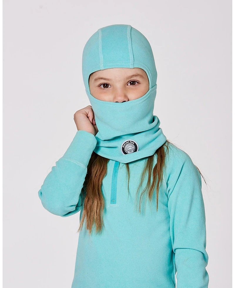 Deux par Girl Brushed Jersey Balaclava Turquoise Blue - Toddler|Child