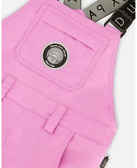 Deux par Girl Solid Play Overall Snow Bib Purple - Toddler|Child