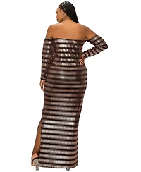 L I V D Women's Plus Temptations Sequin Dress