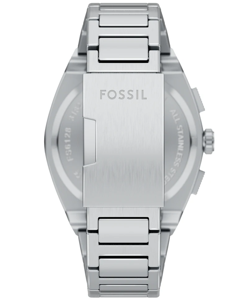 Fossil Men's Everett Chronograph Stainless Steel Watch, 44mm
