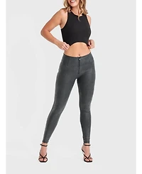 Freddy Women's Snake Skin High-Rise Sculpting Pants