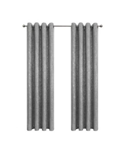 Kate Aurora 2 Pack Glam Metallic Sparkle Thermal Light Filtering Grommet Top Curtains