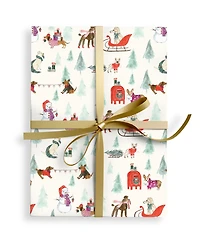 Punch Studio Snowy Day Dogs Holiday Gift Wrap, 30" x 120"