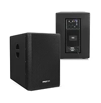 Pyle 12'' 1600W Active Powered Subwoofer Box System with Professional Design