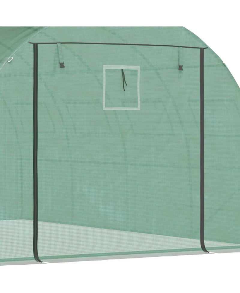Outsunny Tunnel house with 2 Mesh Doors Hot House, , 13' x 10'