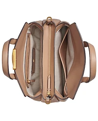 Donna Karan New York Amagansett Soft-Rolled Leather Satchel with Sculpted Magnet Closure