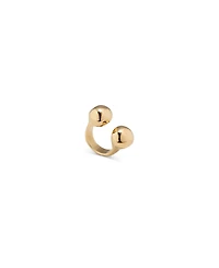 UNOde50 Open Center Two Balls Zen Clad Metal Ring