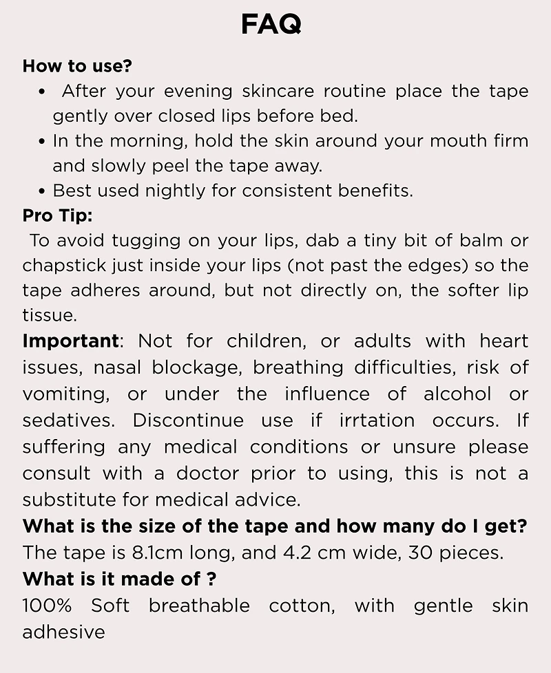 Solaris Laboratories Ny Functional Mouth Tape