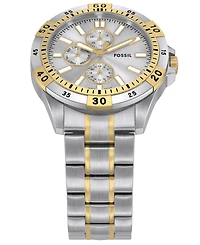 Fossil Men's Garrett Multifunction Two-Tone Stainless Steel Watch, 44mm