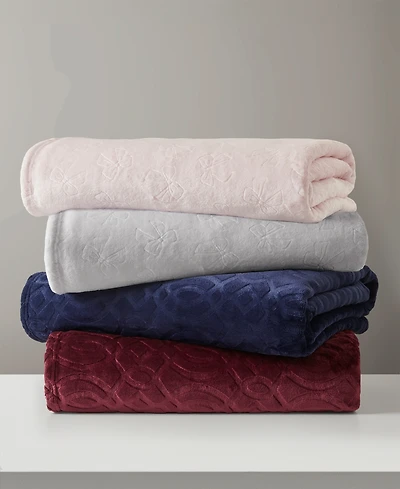 Premier Comfort Cozy Embossed Throw Blanket, 50" x 60"