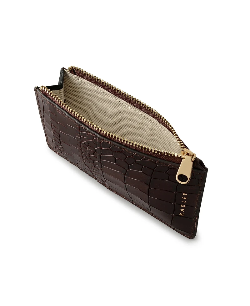 Radley London Sloane Mews Faux Croc Mini Zip Top Coin Wallet
