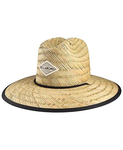 Billabong Women's Natural Tipton Straw Lifeguard Gambler Hat
