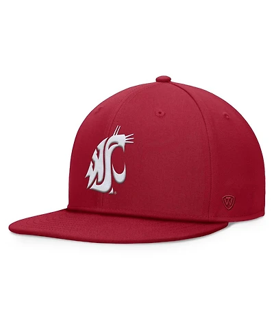 Top of the World Men's Crimson Washington State Cougars Fundamental Snapback Hat