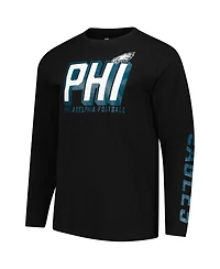 Fanatics Men's Black Philadelphia Eagles Long Sleeve T-Shirt