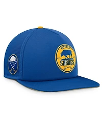 Fanatics Men's Royal/Gold Buffalo Sabres Authentic Pro Hometown Rink Foam Trucker Snapback Hat