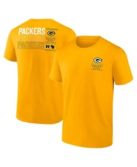 Fanatics Men's Gold Green Bay Packers Repeat Stats T-Shirt