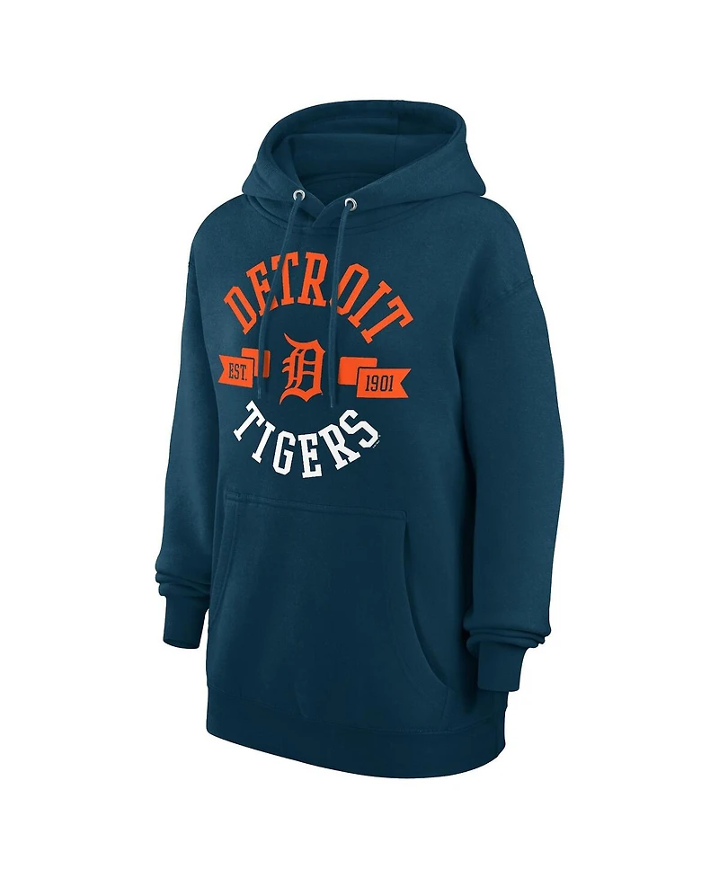 G-iii 4Her by Carl Banks Women's Navy Detroit Tigers City Graphic Pullover Hoodie