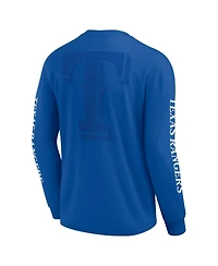 Fanatics Men's Royal Texas Rangers Elements Strive Long Sleeve T-Shirt