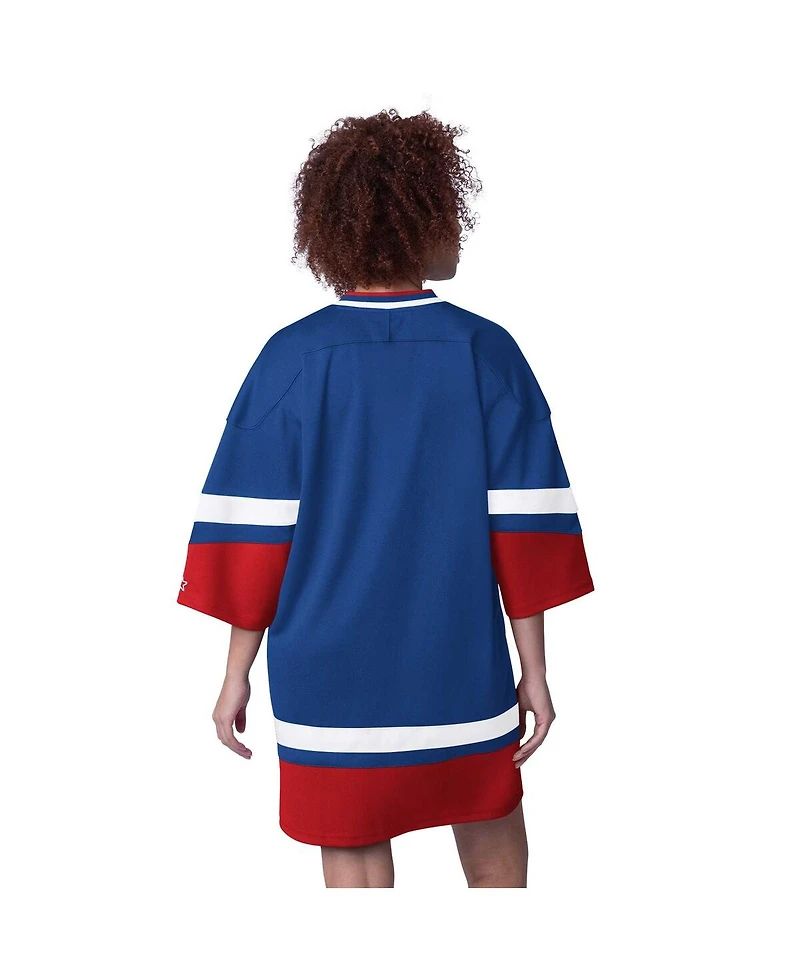 Starter Women's Royal Buffalo Bills Slap Shot 3/4 Sleeve Sneaker Dress