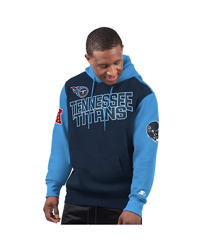 Starter Men's Navy Tennessee Titans Extreme Pullover Hoodie