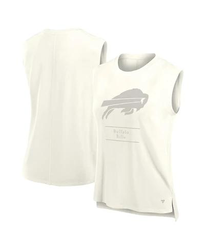 Fanatics Women's Cream Buffalo Bills Studio Embrace Tank Top