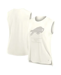 Fanatics Women's Cream Buffalo Bills Studio Embrace Tank Top