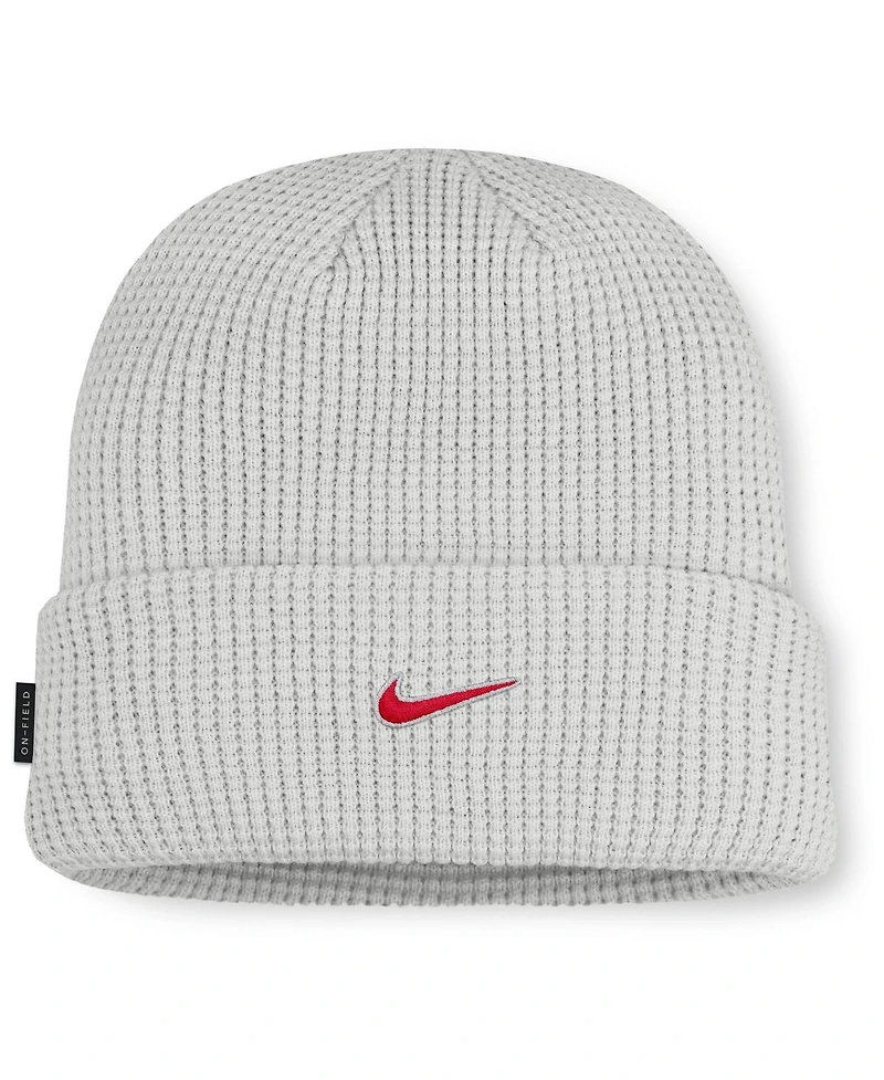 Nike Men Gray Georgia Bulldogs 2025 On-Field Utility Cuffed Knit Hat
