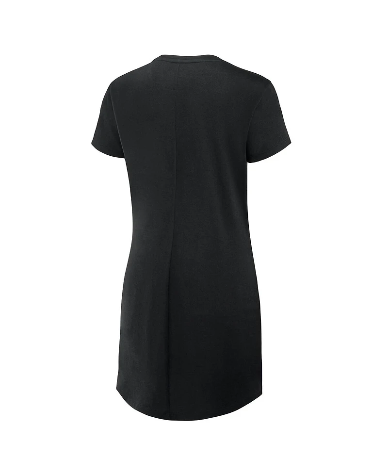 Fanatics Women's Black San Francisco Giants Ruched Drape T-Shirt Dress