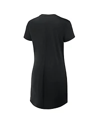 Fanatics Women's Black San Francisco Giants Ruched Drape T-Shirt Dress