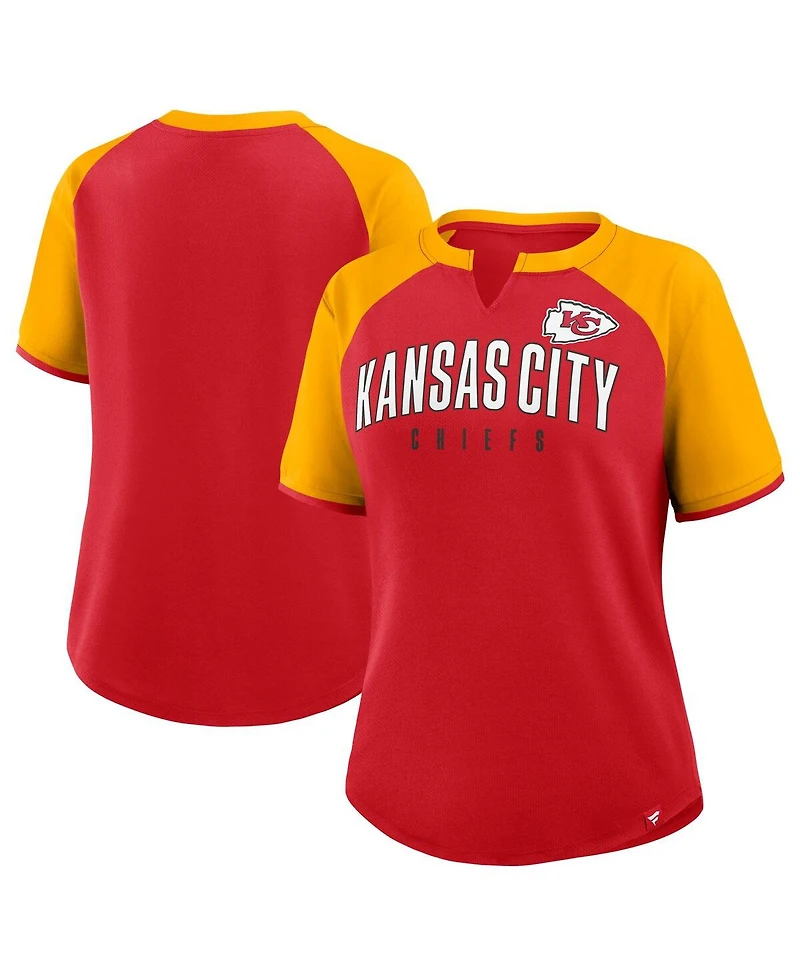 Fanatics Women's Red/Gold Kansas City Chiefs Height Advantage T-Shirt