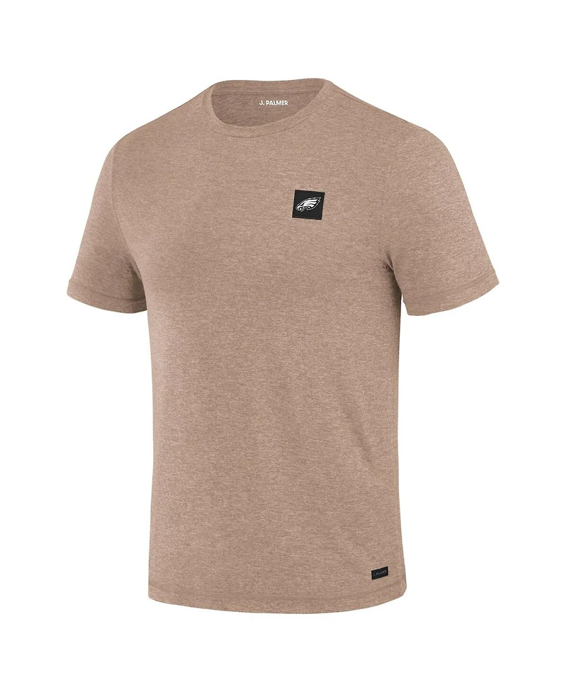J. Palmer Men's Tan Philadelphia Eagles Four Down T-Shirt