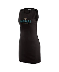 Wear by Erin Andrews x Gracie Women's Hunt Black Jacksonville Jaguars Ribbed Tank Dress