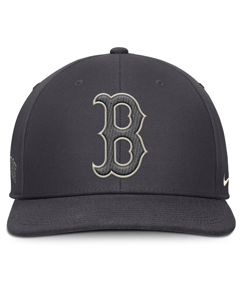 Nike Men's Anthracite Boston Red Sox Statement Pro Snapback Hat