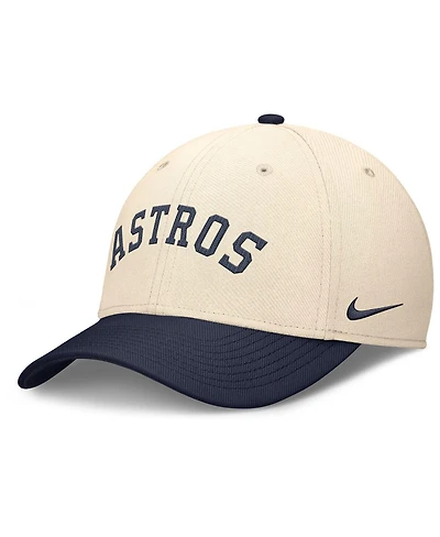 Nike Men's Natural/Navy Houston Astros Statement Rise Performance Flex Hat