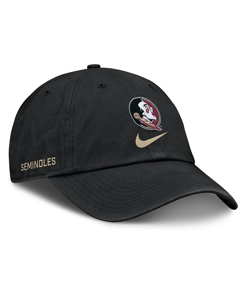 Nike Men's Black Florida State Seminoles Primetime Club Adjustable Hat