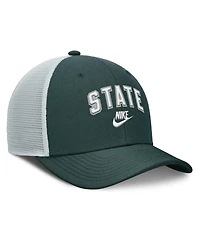 Nike Men's Green/Gray Michigan State Spartans Legacy Arch Rise Performance Trucker Adjustable Hat