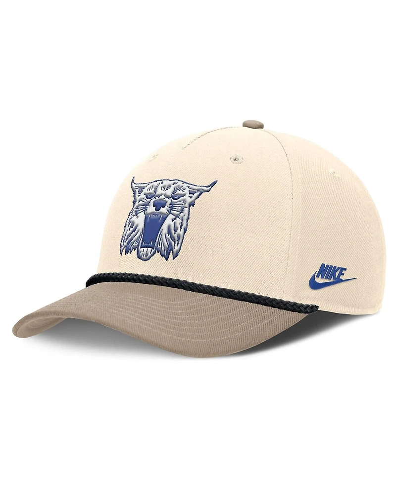 Nike Men's Natural Kentucky Wildcats Rise Legacy Throwback Logo Adjustable Hat