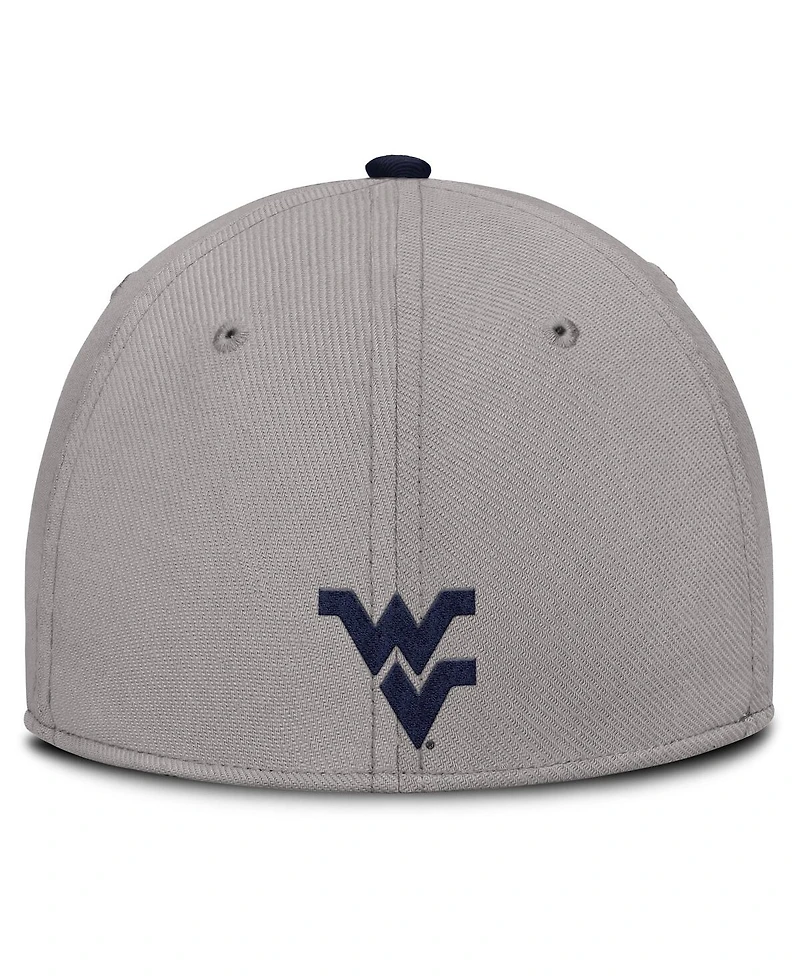 Nike Men's Gray West Virginia Mountaineers Rise Prep Performance Flex Hat