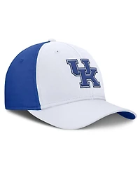 Nike Men's White/Royal Kentucky Wildcats 2025 Sideline Rise Local Performance Flex Hat