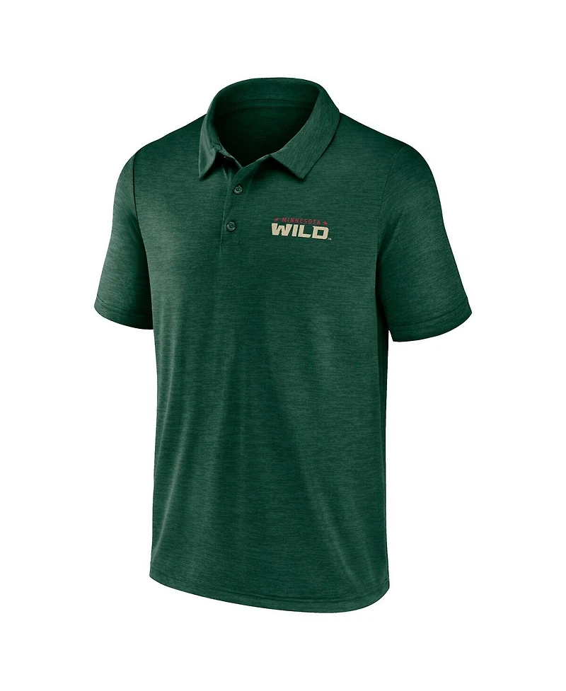 Logo Athletic Men's Green Minnesota Wild Unstoppable Polo Shirt