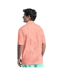 Margaritaville Men's Coral San Francisco Giants Linen Party Button-Up Shirt