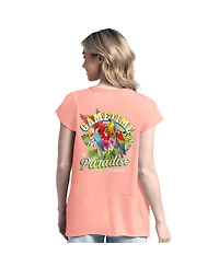 Margaritaville Women's Light Orange Cincinnati Bengals Gametime Is Paradise T-Shirt