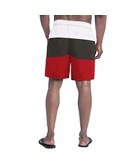 G-iii Sports by Carl Banks Men's Red/Pewter Tampa Bay Buccaneers Sunrise Volley Swim Shorts